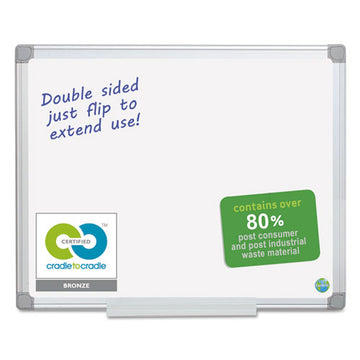 MasterVision® Earth Easy-clean Dry Erase Board, White-silver, 18x24 freeshipping - TVN Wholesale